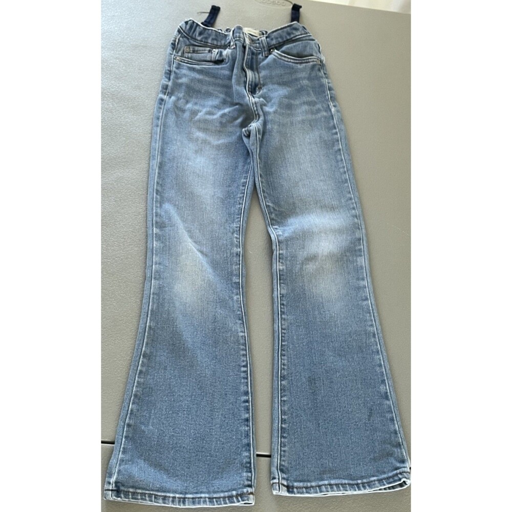 Levi’s 726 Girls High Rise Flare Jeans Light Wash Denim Kids Sz 12 Cowgirl 70’s
